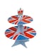 Talking Tables Coronation Decorations   Disposable 2 Tier Paper Reversible Cake Stand   Includes British Union Jack Flag &amp; Crown Cakestand Topper   Party Supplies Royal Decorations- Height 30cm