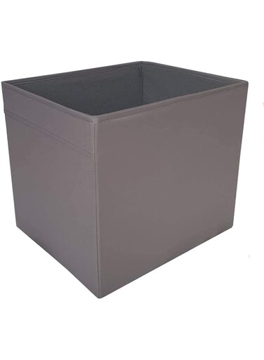 Ikea Dr&ouml;na Storage Box Shelf Insert 33 x 38 x 33 cm (W x D x H) Grey Suitable for Kallax, Expedit, Besta, etc, Black