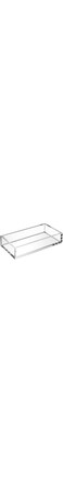HIIMIEI Acrylic Napkin Holder Tray,8mm Thick Acrylic Guest Towel Holder 8.5x4 inches, Crystal Clear Table Cocktail Napkin Holder for Bathroom,Restaurant,Office,Commercial,Kitchen,Party