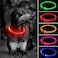 Joyzzz Light Up Dog Collars, Rechargeable Flash Light Dog Necklace, Water Resistant Glow in The Dark Pet Collar, TPU Adjustable Pet Safety Collar Camping Gear for Small Medium Large Dogs (Red)