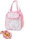 Cartoon Lunch Bag Durable Reusable Tote Bag Insulated Bag Reusable Tote Bag for Hot or Cold Work Suitable for Carrying Lunch Dinner to Office Picnic Travel Park and Outdoors (Pink Bear)