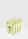 8-Cavity Bear Handle Ice Cream Mould Green 12.5x15.5x12centimeter