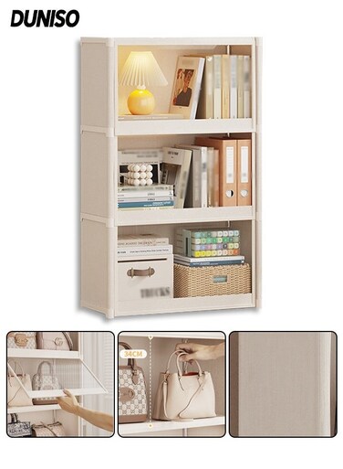 4-Tiers Storage Bins with Lids, Stackable Storage Containers, Folding Storage Boxes, Collapsible Storage Bins, Multi-Purpose Folding Storage Containers for Home and Office