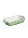 GET Healthy &amp; Safe Enamel Cast Iron Rectangular Roasting Dish, (12-Inch, Green) Oven &amp; Induction Compatible, Easy-Clean Non-Stick Interior
