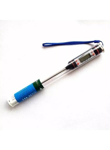 BBQ Meat Thermometer with Long Probe Daily Use Electronic Kitchen Cooking and Screen Display Food Thermometer for Cooking, Baking, Liquids, Candy, Grilling BBQ &amp; Air Fryer