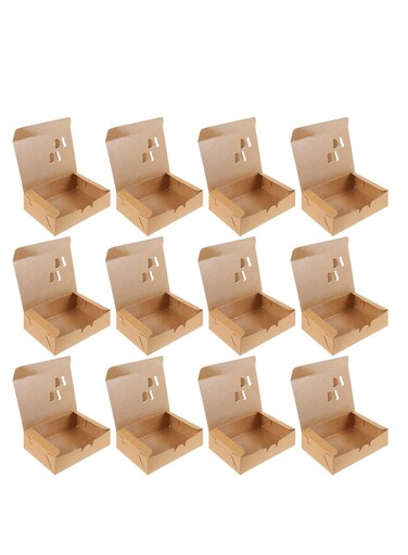 Microwave Safe Takeaway Food Paper Box - Grease Resistant Cupcake Carriers for Restaurants &amp; Catering Events