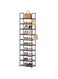 10-Tier Metal Shoe Rack for 20 Pairs - Tall Narrow Shoe Organizer with Hook, Vertical Boot &amp; Shoe Storage Shelf for Entryway, Closet, Hallway - Black
