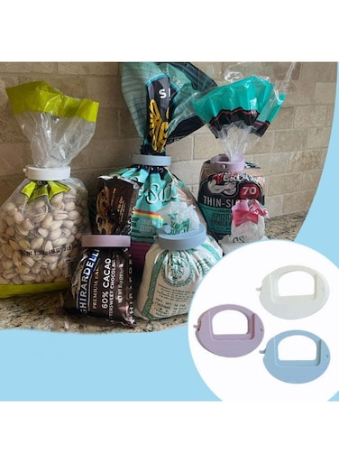 3-Pack Food Freshness Clips, Household Sealing Clips For Snack Bags, Color-Coded Storage Clips, Daily Kitchen Organizer