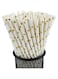 4basix 100 PCS Paper Straws Biodegradable Recyclable Eco-Friendly Plastic Free, Ideal for Cocktails Drinks and Juices Party Accessories (Stars)