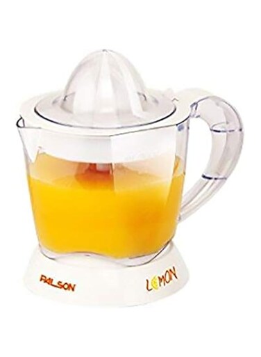 Palson - Exprimidor 30541 Lemon, 1l, 2 Conos, Jarra Transparente, Sist. Antigoteo. Blanco.
