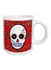 Day of The Dead Skull Scroll Design Ceramic Mug Multicolour