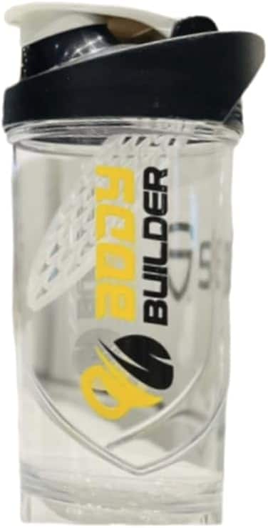 Body Builder Superhero Shield Mixer Shaker the Ultimate Bodybuilder's Companion With Leak-proof Cap, 700ml (White)