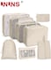 Packing Cubes,8 Pack Travel Luggage Organizers Storage Bags For Travel,Various Sizes Packing Cubes For Suitcases,Travel Accessories Essentials,Light Travel Cubes For Carry On Suitcases,Beige