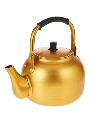 Saqoware Aluminium Kettle Pot (6L, Yellow)