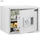 Rubik Safe Box, Large A4 Documents Size Safety Locker with Digital Keypad and Key Lock for Cash Jewelry Passports Home Office (Size 30x38x30cm) White
