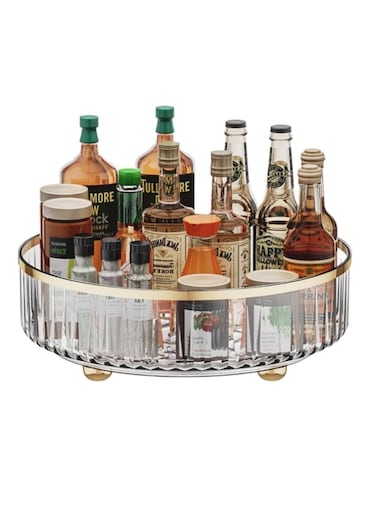 360&deg;Rotating Spice Rack,Turntable Spice Rack Organizer,Rotating Spice Rack Organizer for Cabinet Kitchen Turntable Spice Rack Organizer for Pantry Cabinet Cupboard White