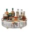 360&deg;Rotating Spice Rack,Turntable Spice Rack Organizer,Rotating Spice Rack Organizer for Cabinet Kitchen Turntable Spice Rack Organizer for Pantry Cabinet Cupboard White