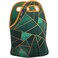 Artists Collective Insulated Neoprene Lunch Bag - Washable Soft Lunch Tote for School and Work - Design by Elisabeth Fredriksson (Sweden) Emerald and Copper - Classic
