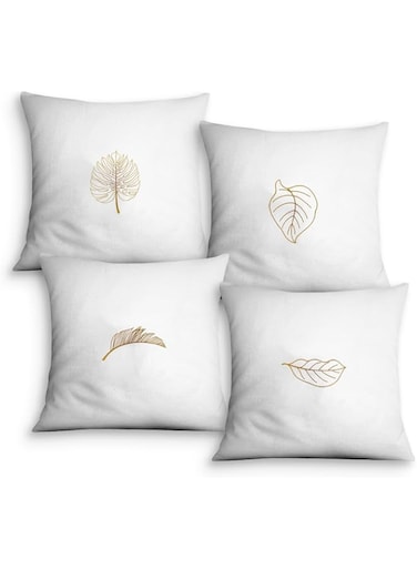 BonaBasics, 4 Pieces Decorative Pillow Cover,standard cushion,printed  45x45 cm  100% Polyester, designed and manufactured in Turkey
