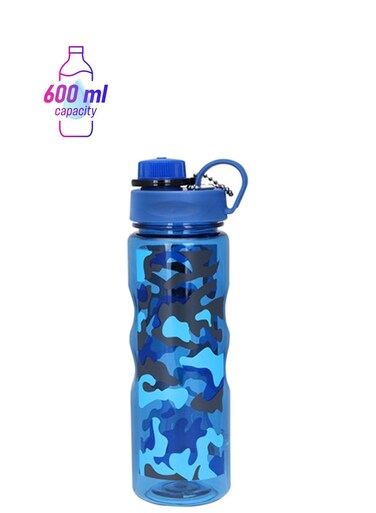Water Bottle Blue/Grey/Yellow/Grey - Assorted 600ml