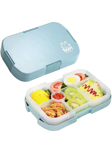 Coolbaby Kids Lunch/Bento Box For Kid With 6 Compartments, Suitable For Microwave And Dishwasher, 920ML Lunch Container For Kidscolor:Blue, Yly2001-2