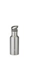 Atlas, WaterBottle w Sipper Aluminium Grey 0.6L
