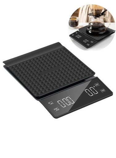 Coffee Measuring Scales, High Precision Multi-unit Conversion Electronic Scales for Production and Kitchen Cooking, 3kg/0.1g