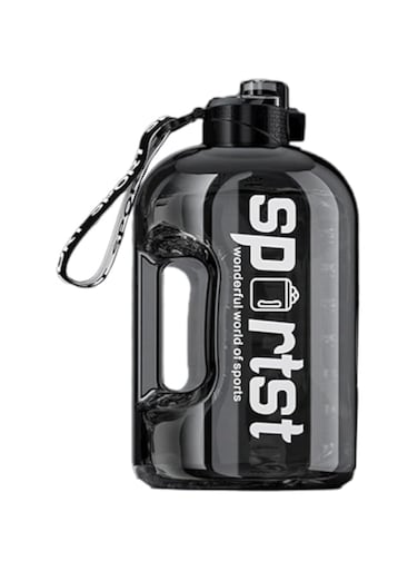 Azonee 4L Water Bottle, Big Water Bottle Gym Water Bottle With Handle Large Capacity Sucked &amp; Sipped Sports Fitness Water Barrel Portable Plastic Pot Big Belly Water Cup
