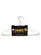 Metal Hangers For Shirt, Coat, Trousers Strong, Anti Slip &amp; Space Saving Rubber Coated, 40 Cm (White, 100) Black 40cm Black 40cm