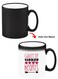 Color Changing Heat Sensitive Ceramic Mug, Image Revealed When HOT Liquid is Added! Guilty of Stealing hearts