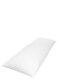 Full Body Pillow Cotton Feel Plain White Hollowfiber 1400gm Filling, Breathable Large Body Pillow for Side Sleepers, 45x 120 cm