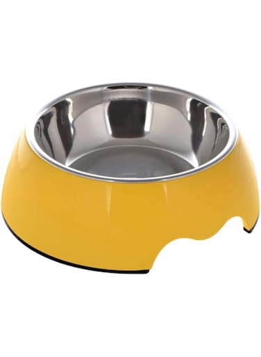 Nutrapet Mustard Yellow Medium Round Bowl