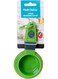 Choice 4 Piece Measuring Cup Set Raised Markings Storage Ring Green