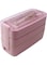 3-Layer Bento Lunch Box Pink