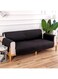 XYWML Quilted Sofa Cover, Non-slip Sofa Furniture Protection Reversible Removable Armrest Sofa Cover (Color : Black, Size : 2 Seater)