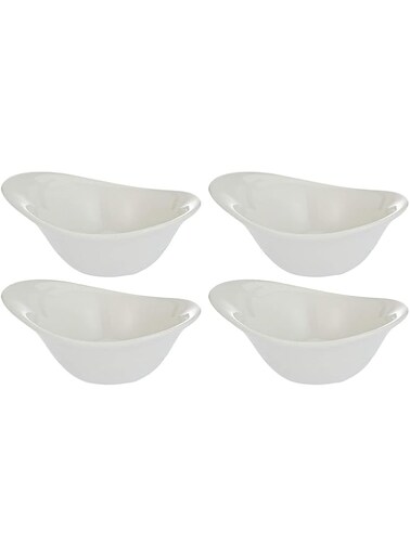 Symphony Modern Bowl Set - 4 Pieces - White