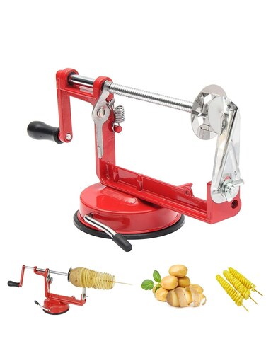 Stainless Steel Spiral Potato Cutter, Manual Tornado Fries Slicer for Perfect Twisted Chips, Essential Kitchen Tool