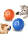 BananaHome 2pack Interactive Dog Toy Ball,Robust self-Rolling Dog Ball,Electric Intelligent Teasing Dog Ball Toy for Boredom Indoors Outdoors,2 smart modes Automatic Dog Toy Ball (blue+orange)