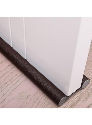MAKINGTEC Door Draft Stopper, 1 Pcs Under Door Draught Excluder, Noise Blocker Draft Stopper, Prevent Bugs Coming Draught Excluder for Bottom of Door Keeping Warm (Brown)