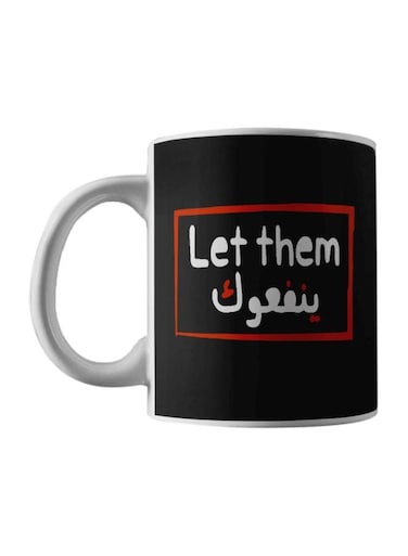 Let Them Printed Mug Black/Red/White