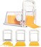 Slicers, 4-in-1 Cheese Storage with Handle, Grater, Wire and Blade Attachments for Instant Fridge Storage