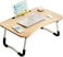 LVISH Foldable Laptop Desk Brown 60x40x28cm for Bed with iPad Slot &amp; Cup Holder &ndash; Adjustable Lap Tray, Non-Slip Legs, Portable Table for Work, Study &amp; Reading