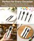 LAVISH Biodegradable -9 Inch Bagasse Plates with Plastic Cutlery   10-Pack Eco-Friendly Disposable Dinnerware Set for Hot &amp; Cold Food