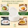 LAVISH Biodegradable 10-Inch Bagasse Plates with Plastic Cutlery   25-Pack Eco-Friendly Disposable Dinnerware Set for Hot &amp; Cold Food