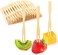 LAVISH Wooden Fruit Forks, Bamboo Fruit Fork, Two Prongs Fruit Forks Disposable Cocktail Food Picks Blunt-end Forks