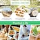 LAVISH 300 Pcs Wooden Cutlery Set Disposable Bamboo Cutlery Eco Friendly 100% All-Natural Birchwood Biodegradable for Picnic Party Celebrations - 100 Wooden Forks, 100 Wooden Knives, 100 Wooden Spoons