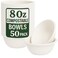 LAVISH Eco-Friendly Bagasse Paper Bowls 8Oz [50-Pack] &ndash; Compostable, Biodegradable, Heavy-Duty Bowls for Hot &amp; Cold Foods, Soup, Salad, Dessert