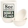 LAVISH Compostable 8Oz Paper Bowls [25-Pack] &ndash; Biodegradable Bagasse Disposable Bowls for Hot Soup, Cold Salads, Snacks, Ice Cream, Eco-Friendly