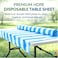 LAVISH HDPE Sufra Roll Disposable Table Covers &ndash; Anti-Bacterial, 12 Rolls, 240 Sheets, 100 x 100 cm Perforated Tablecloth