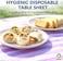 LAVISH HDPE Sufra Roll Disposable Table Covers &ndash; Anti-Bacterial, 12 Rolls, 240 Sheets, 100 x 100 cm Perforated Tablecloth